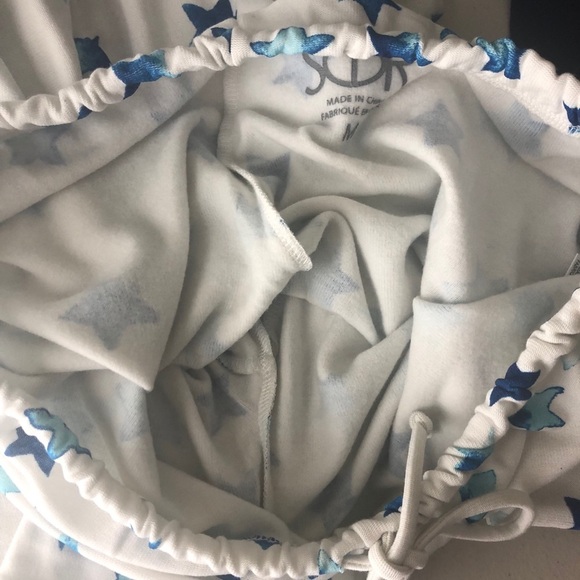 CHASER NWT INDIGO BLUE STARS LOUNGE JOGGER PANTS - Picture 8 of 10